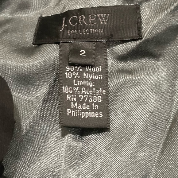 J Crew Collection Black Cascading Flowers Boucle Astrid Wool Jacket Coat 2 - Picture 9 of 9
